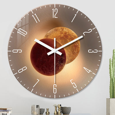 Tempered  ,Glass  ,Wall  ,Clock ,Decorative .